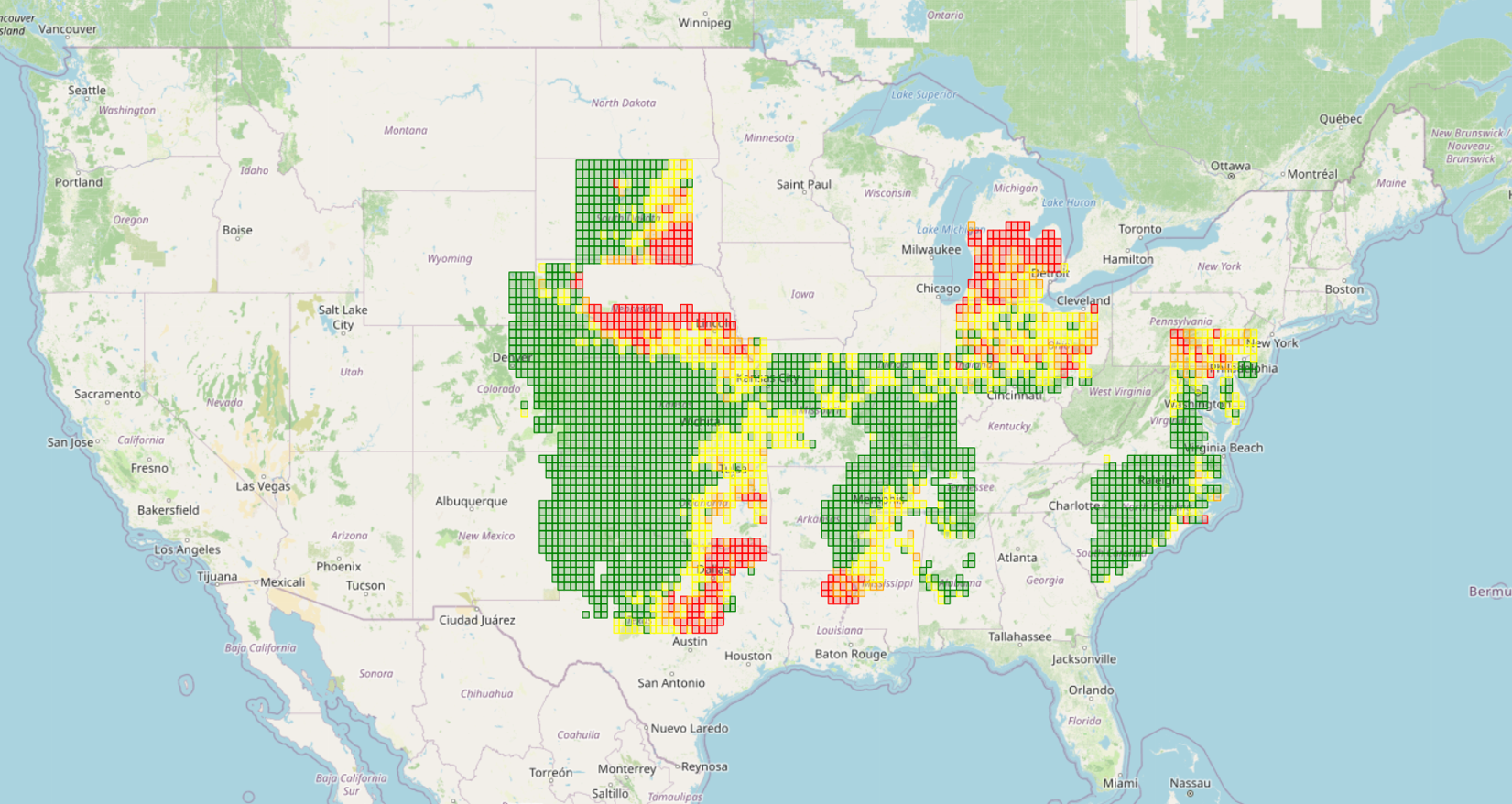 Wheat mycotoxin prediction map for June 24, 2026.